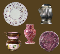 Thumbnail images of different sytles of luster ware.